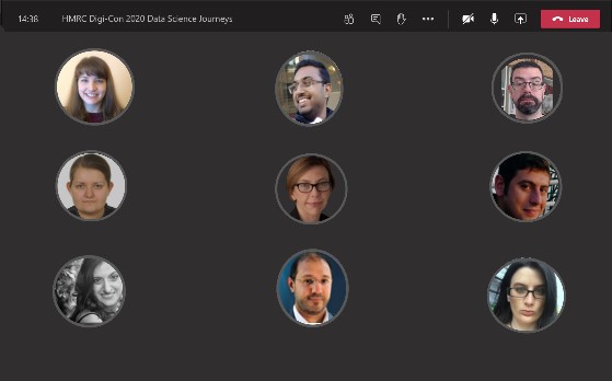 A screenshot of participants online at Digi Con 2020